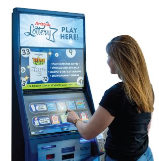 All <b>machines</b> that I play have the option to play the different lotteries. . How to use arizona lottery vending machines